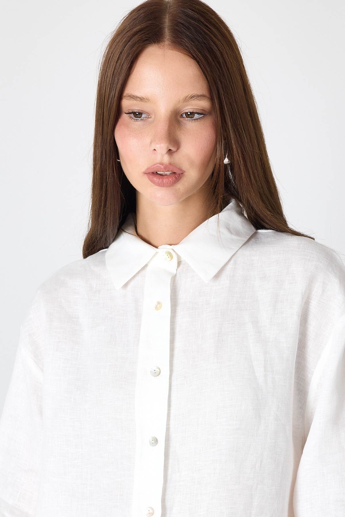PURE LINEN 100% Linen White Shirt