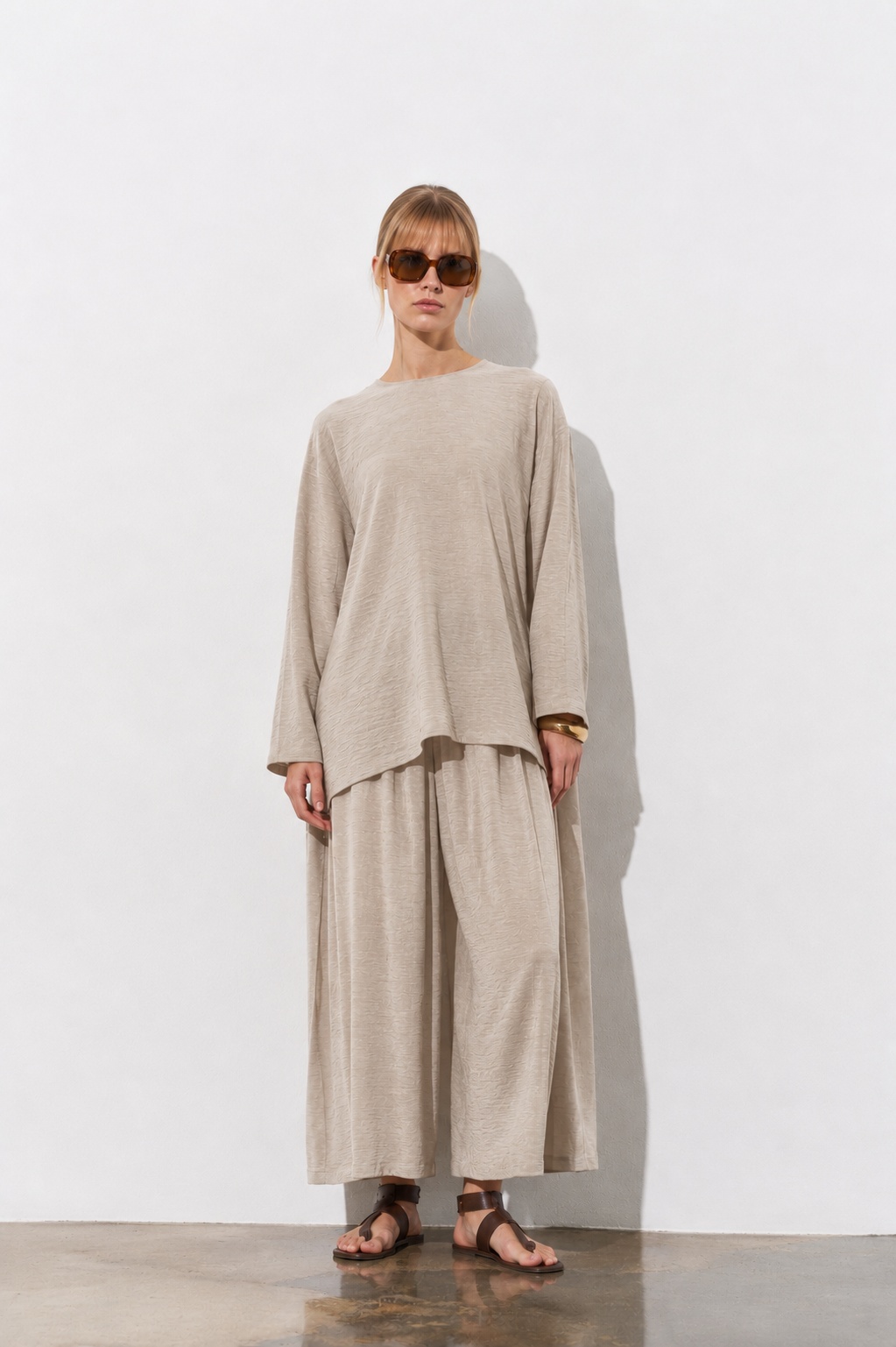 Aura Vizon Oversize Tunik Pantolon İkili Takım